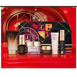 Estee lauder 7 Piece Resilience Multi-Effect travel sizes with cosmetic bag NEW